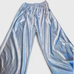 Miken Clothing Company Vintage Silver White Striped FLAWED Pants - Size Small